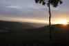 lever de soleil , vue du poste