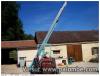 Support échelle sur tracteur