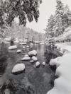 riviére sous la neige